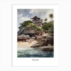 Tulum Watercolor 1travel Poster Art Print