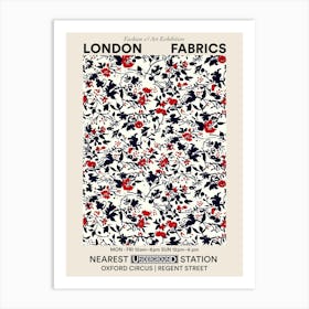 Poster Floral Oasis London Fabrics Floral Pattern 3 Art Print