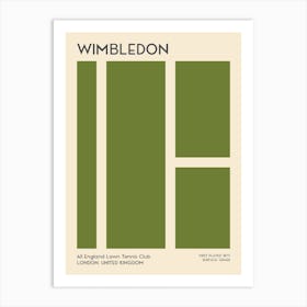 Wimbledon Grand Slam Tennis Art Print