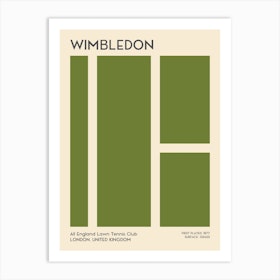 Wimbledon Grand Slam Tennis Art Print