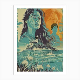 Girl And A Boat Art Print