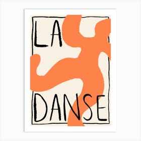 La Danse Orange Art Print