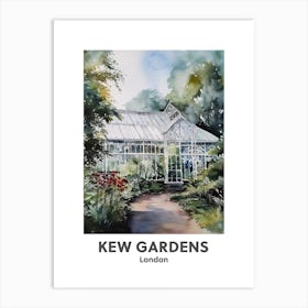 Kew Gardens, London 4 Watercolour Travel Poster Art Print