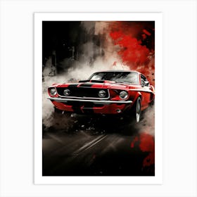 Mustang Wallpaper 2 Art Print