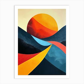 Sunset in Mexico Art Print