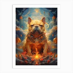 Dog Of Fire Art Print