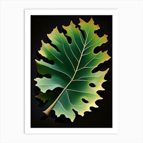 Oak Leaf Vibrant Inspired 2 Art Print
