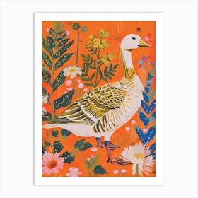 Spring Birds Goose 2 Art Print