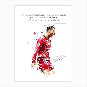 Cristiano Ronaldo Soccer Art Print