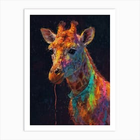 Giraffe Canvas Print 18 Art Print