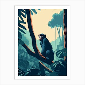 Bonobo In The Jungle Art Print