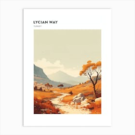 Lycian Way Turkey 2 Hiking Trail Landscape Poster Art Print