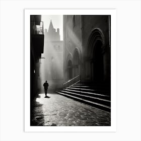 Orvieto, Italy,  Black And White Analogue Photography  2 Art Print