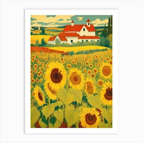 Sunflower Field Art Print