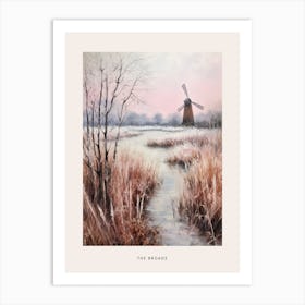 Dreamy Winter National Park Poster  The Broads England 3 Art Print