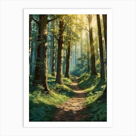 Path In The Woods 15 Art Print