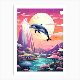 Dolphin In The Sky Art Print