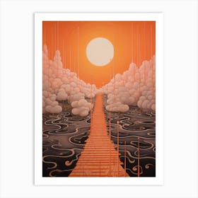 Linear Progression Abstract 9 Art Print