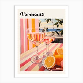 Vermouth 2 Retro Cocktail Poster Art Print