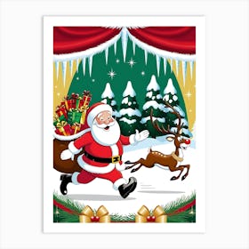 Christmas Santa Art Print