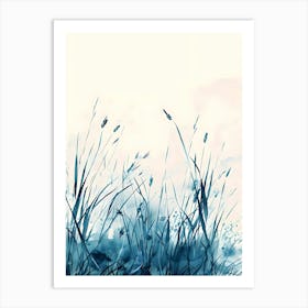 Watercolor Of Grass Art Print