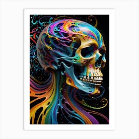 Skull: Iteration 1 Art Print