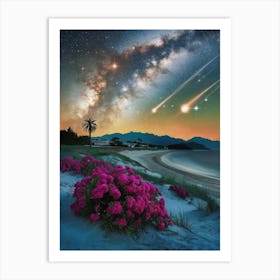 Comets In The Sky Art Print