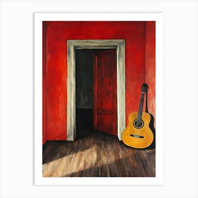 Guitar And Door Póster