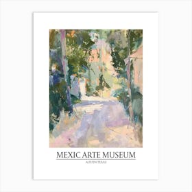Mexic Arte Museum Austin Texas Oil Painting 1 Poster Art Print
