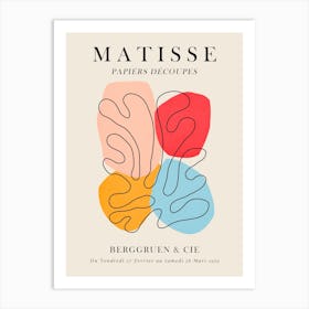 Floral matisse 10 Art Print