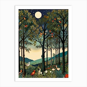 William Morris Birds In The Woods Art Print