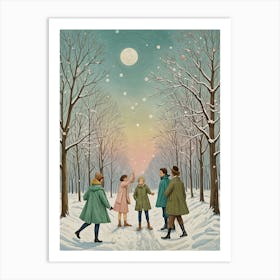 Snow Fun Art Print