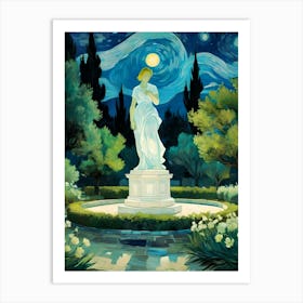 The Tranquil Glow Of Moonlight Art Print