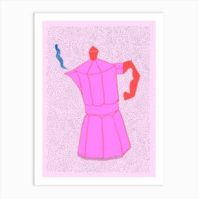 Italian Coffee Pink Art Print