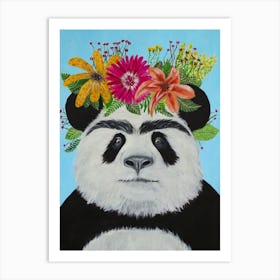 Frida Kahlo Panda Art Print