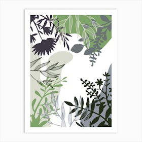 Botanical Abstract Illustration Art Print