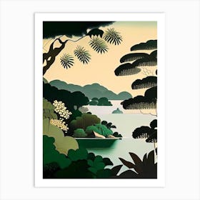 Mergui Archipelago Myanmar Rousseau Inspired Tropical Destination Art Print