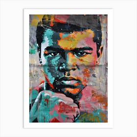 Pop art Muhammad Ali Art Print