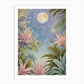 Tropical Full Moon Art Print