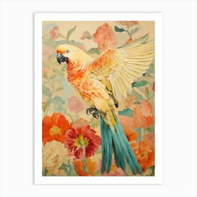 Parrot 2 Detailed Bird Painting Art Print