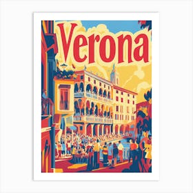 Aihrgdesign A 1970s Inspired Travel Poster For Verona Depicti C86495da D546 4846 B739 B63679e31b38 1 Art Print