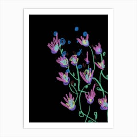Flowers In The Night Art Print