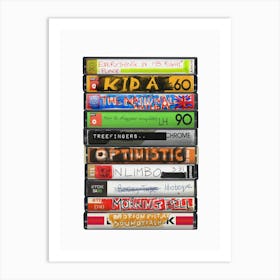 Radiohead - Kid A - Cassette Print Music Poster Art Print