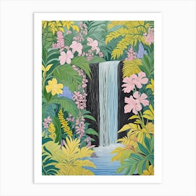 Jungle Waterfall Vibes Art Print