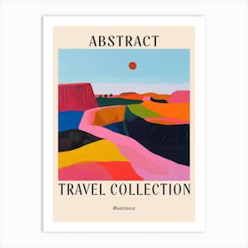 Abstract Travel Collection Poster Mauritania 3 Art Print