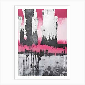 Pink City Abstract Art Print