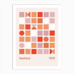 Bauhaus Geometric Exhibition Poster Art Print