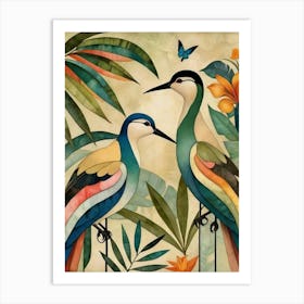 Birds Of Paradise Art Print