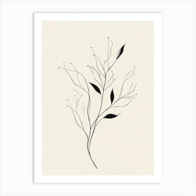 Twigs And Leaves Art Print