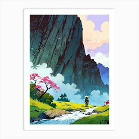 Asian Landscape Painting 2 Art Print